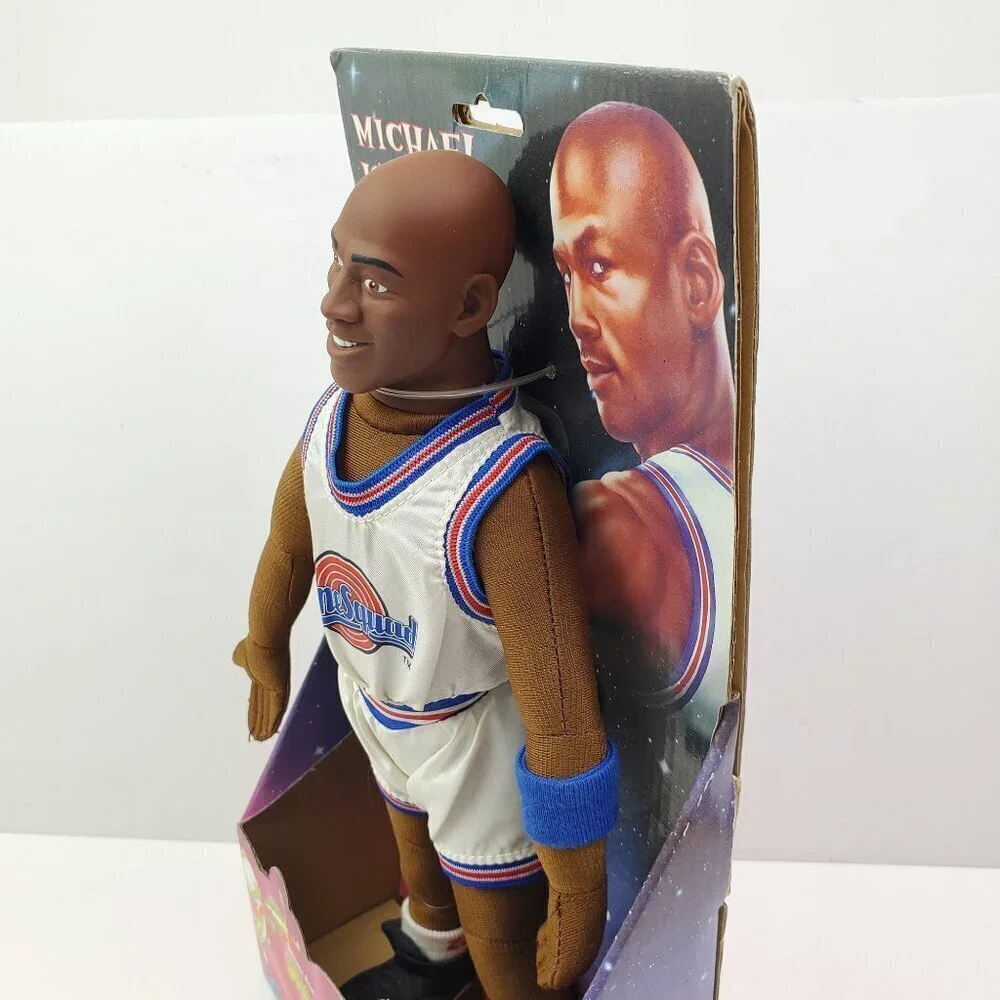 Space Jam Michael Jordan Plush Doll Figure Vintage 1996 Play-by-Play 90s NIP